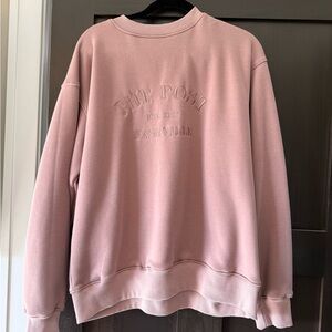 Pink Embroidered Sweatshirt